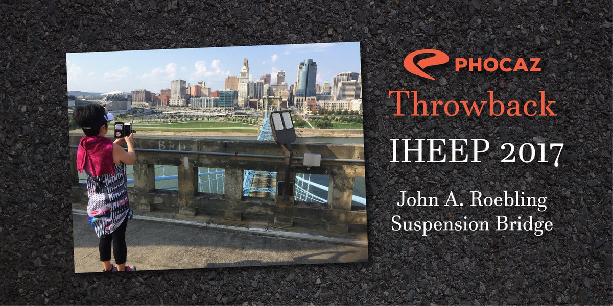 Phocaz's tweet photo. Throwback to #IHEEP2017 in Kentucky where we were able to climb on top of the John A. Roebling suspension bridge. View from Covington, KY looking at Cincinnati, OH #HEEPORG has the best experiences at #IHEEP . Only 23 days to #IHEEP2019 https://t.co/Ihzva7XM6d https://t.co/0wUBz6pfZ6