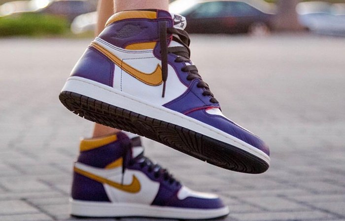 purple gold jordan 1