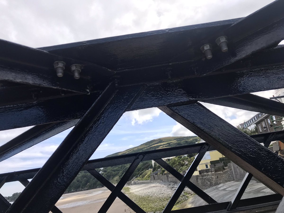 NeilTheEngineer's tweet image. Out with the old and in with the new! Queens Pier, Ramsey, #iom. New bay 1 steelwork installed on this historic pier. Originally opened in 1886 &amp;amp; designed by Sir John Coode. #engineering
