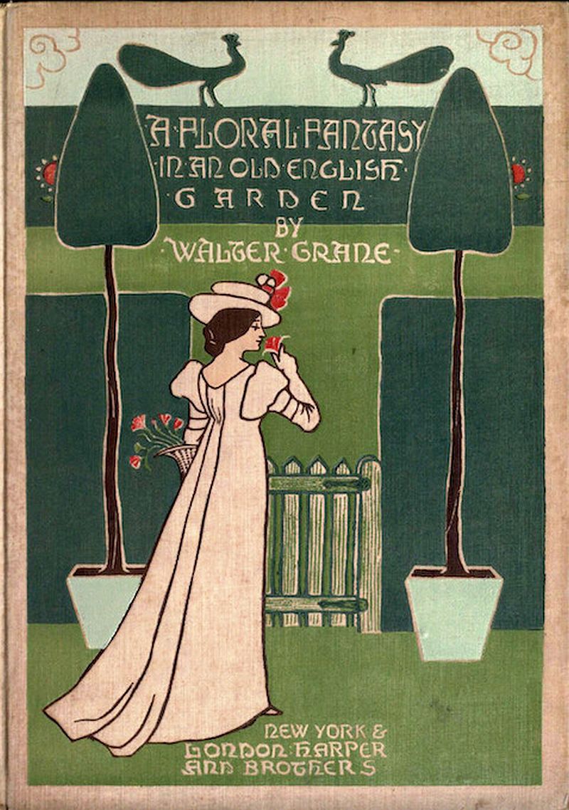 longvictorian4's tweet photo. A Floral Fantasy in an Old English Garden by Walter Crane (1845-1915). London: Harper, 1899. #Garden #Floral #Botanical https://t.co/N7heS3VWhp