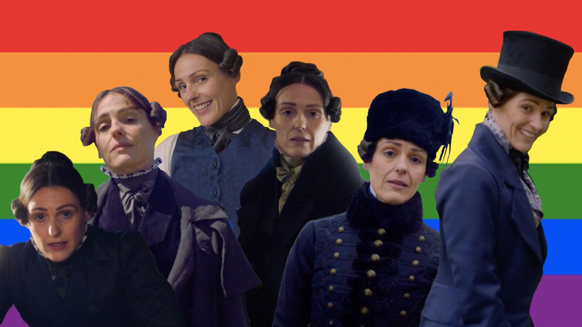 PressPlay4Today's tweet photo. Suranne Jones channeling Anne Lister’s inner monologue #GentlemanJack #GentlemanJackHBO https://t.co/ZgXafGfmXW