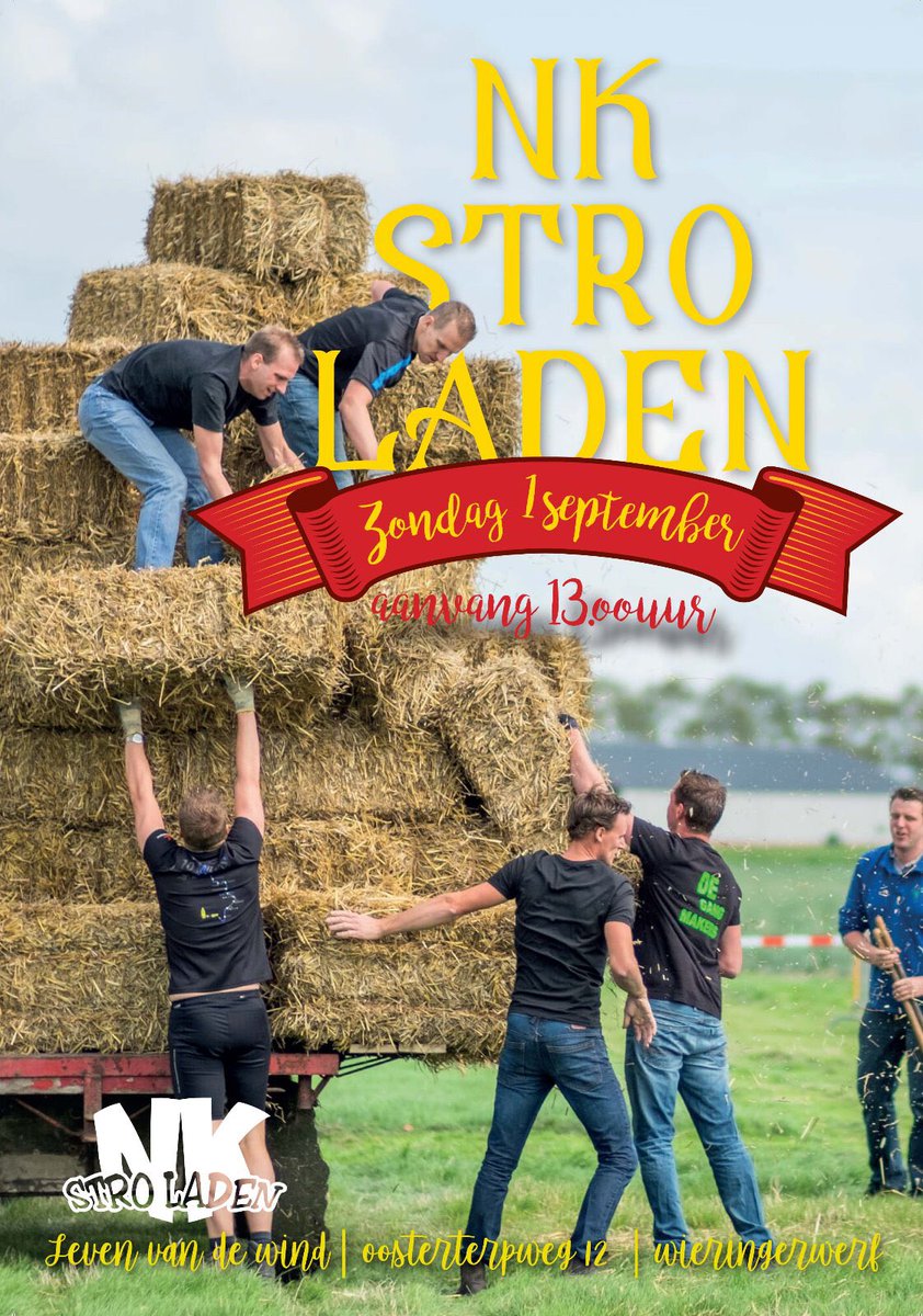PSleutel's tweet image. Op 1 september organiseren wij het NK stro laden. Een prachtig evenement!