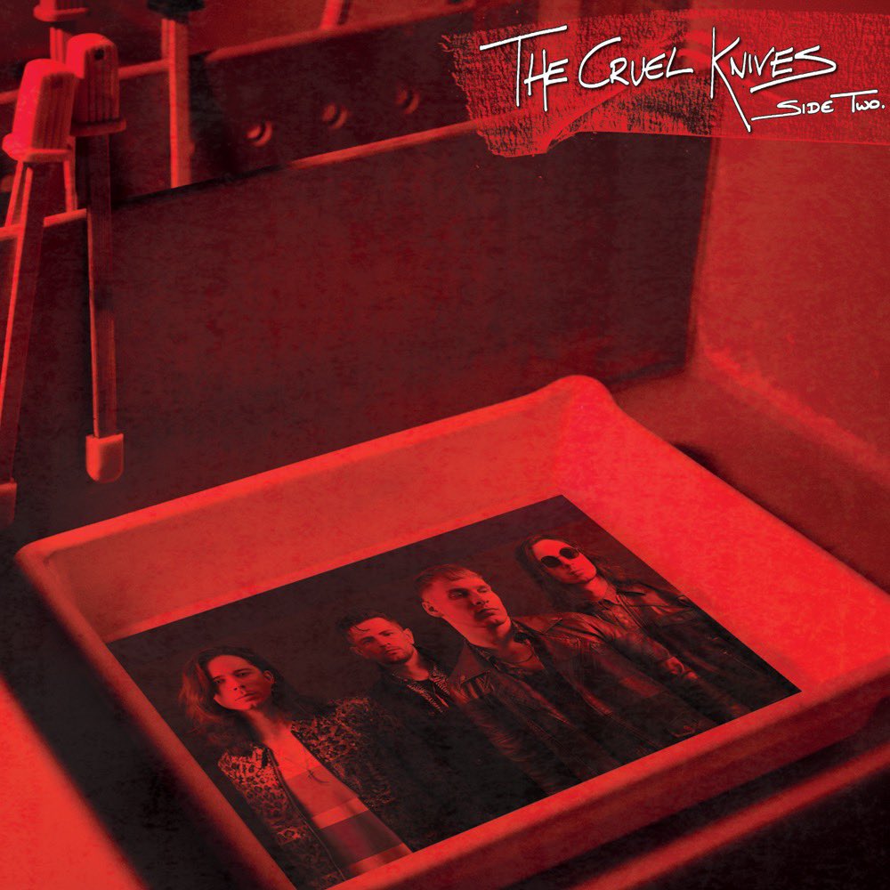 TheCruelKnives's tweet photo. The artwork &amp; tracklisting for ‘Side Two’ which arrives August 30th. Get your copy at: https://t.co/flQgJCUtHU

1. Black Eye Friday 
2. Hollow People 
3. If This Is The End (I've Been A Fool From The Start) 
4. Maybe I Should Know 
5. Blood In The Water 
6. On A Leash 
7. Crawl https://t.co/e5boOI0gB5