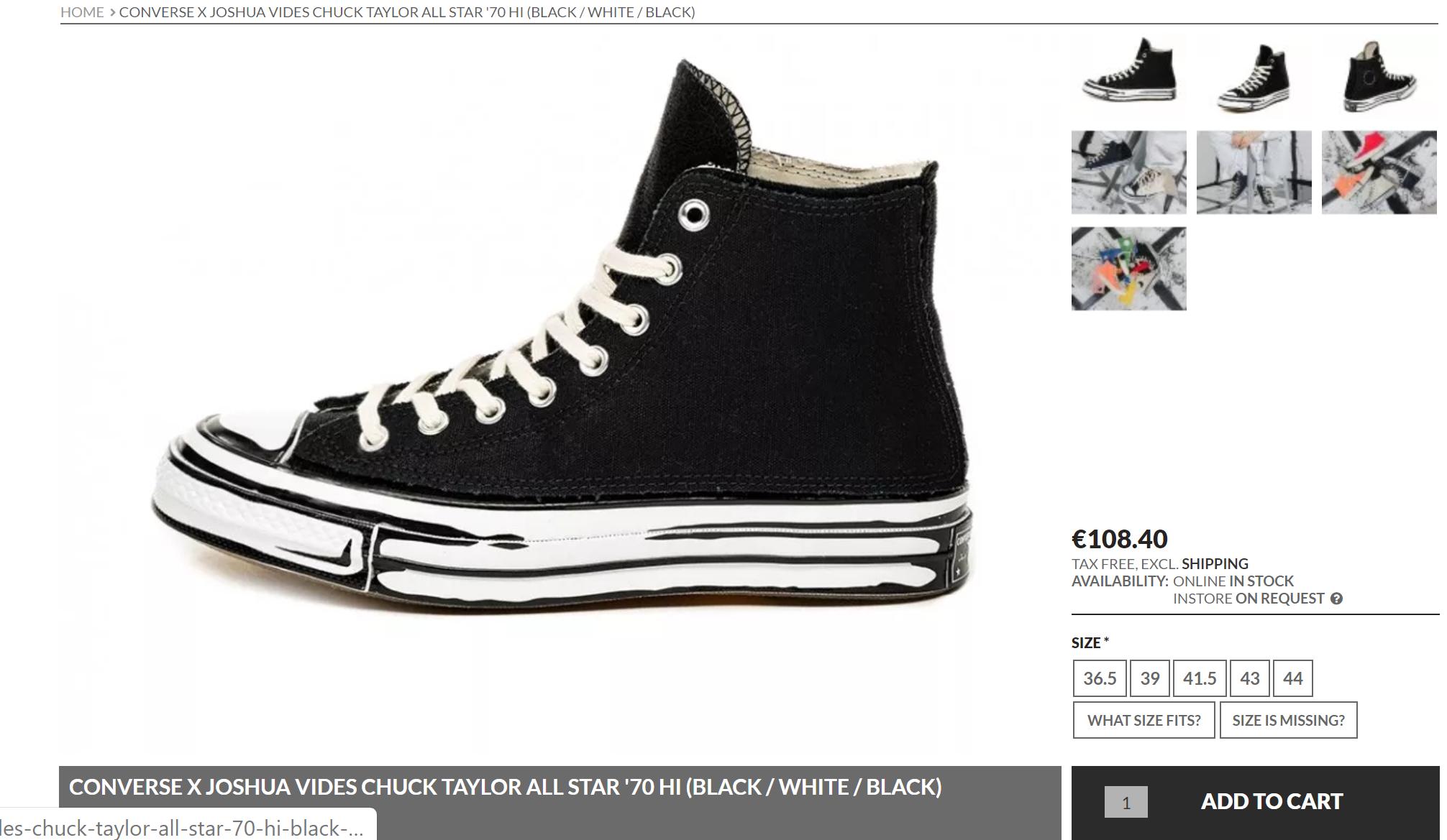 joshua vides converse stockx