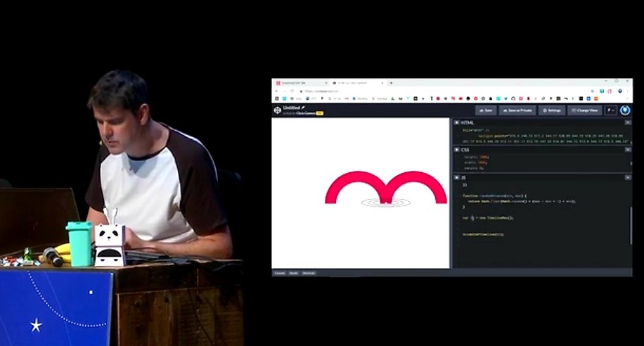 0310lan's tweet photo. SVGとJavaScriptを使ったWebアニメーションのライブコーディングを堪能できる動画。
グラフィックスの作り方からアニメーションの制作手法まで細かく学べるのでオススメ
https://t.co/5pJucVaVMP https://t.co/HS81pgxJp0