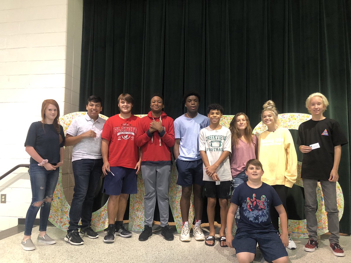 Hey <a href="/SusanZinkil/">Dr. Sue Zinkil</a>! Our CMS Grizzlies appreciate the football tickets and are excited to watch some <a href="/FtballAtTheView/">Creekview Grizzly Football</a> Friday night! Go Grizzlies! 🏈🐻
#CreekLife #FeedTheBears <a href="/CreeklandMS/">Creekland Middle</a> <a href="/CVHSGrizzlies/">CVHS Grizzly Athletics</a>
