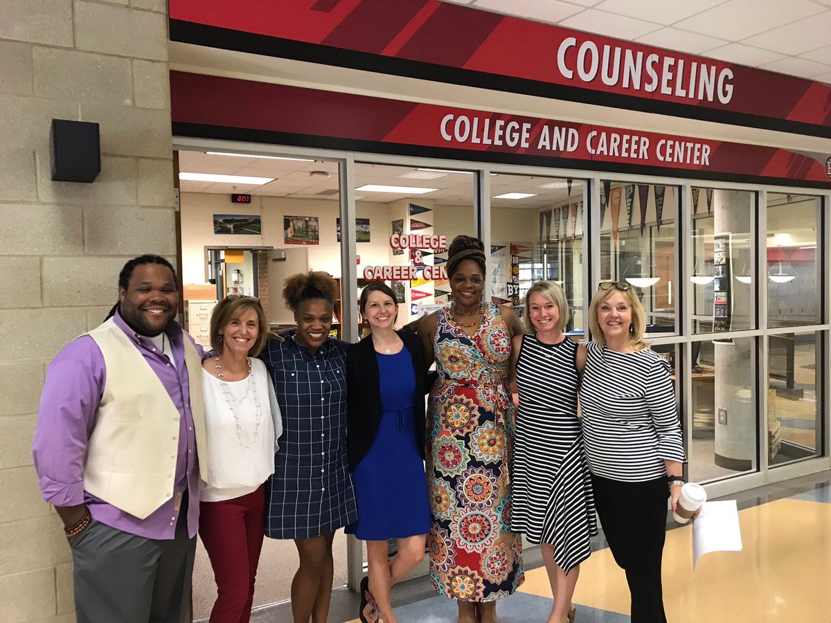 IHHSCounseling's tweet photo. Such a busy #IHFirstDay that we didn’t get to share our #Back2School  pic! Student services ready for a GREAT school year! #IHPromise https://t.co/pQyTZHe8tW