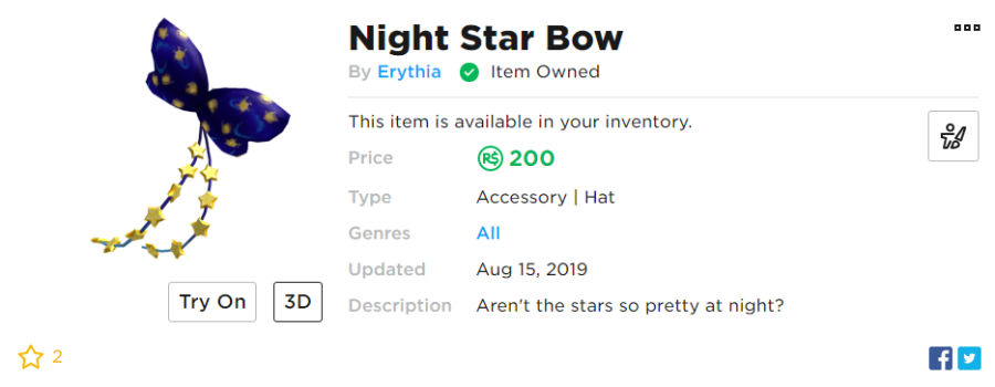 Ivy on X: The first #Roblox UGC item is out! Sorta. The buy button seems  to be bugged right now. You CAN get around this though, by using Inspect  Element to change