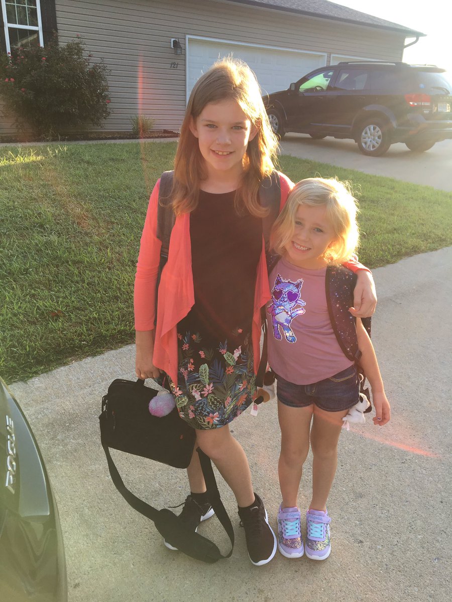 1st day of 6th and 1st grade! Growing up too fast! ❤️❤️