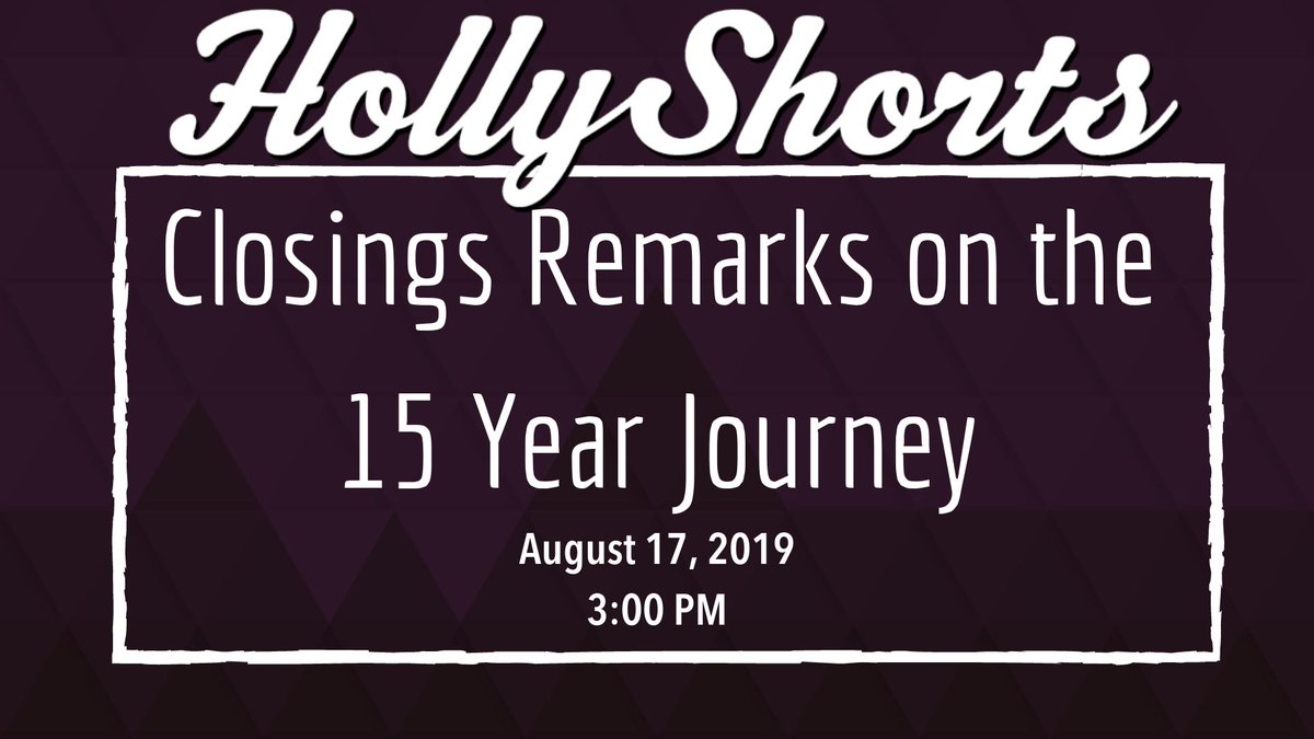 HollyShorts's tweet photo. Just Announced! Join us Saturday for a talk with HollyShorts leaders Daniel Sol, Nicole Castro and Theo Dumont. #HSFF19 #HSFFPanels https://t.co/fGLC9aJorL