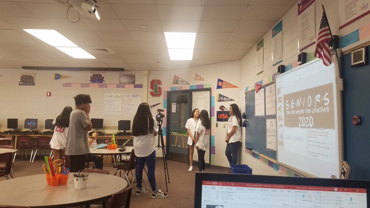 americashs_avid's tweet photo. Getting ready for our first AVID Strategy of the Week... look for us in a few weeks on @AmericasBAN Thank you Mr. Valencia and students for your support! 🇺🇸❤💙💛🤗 @Americas_HS #BlazerNation https://t.co/LiHYa6SRyh