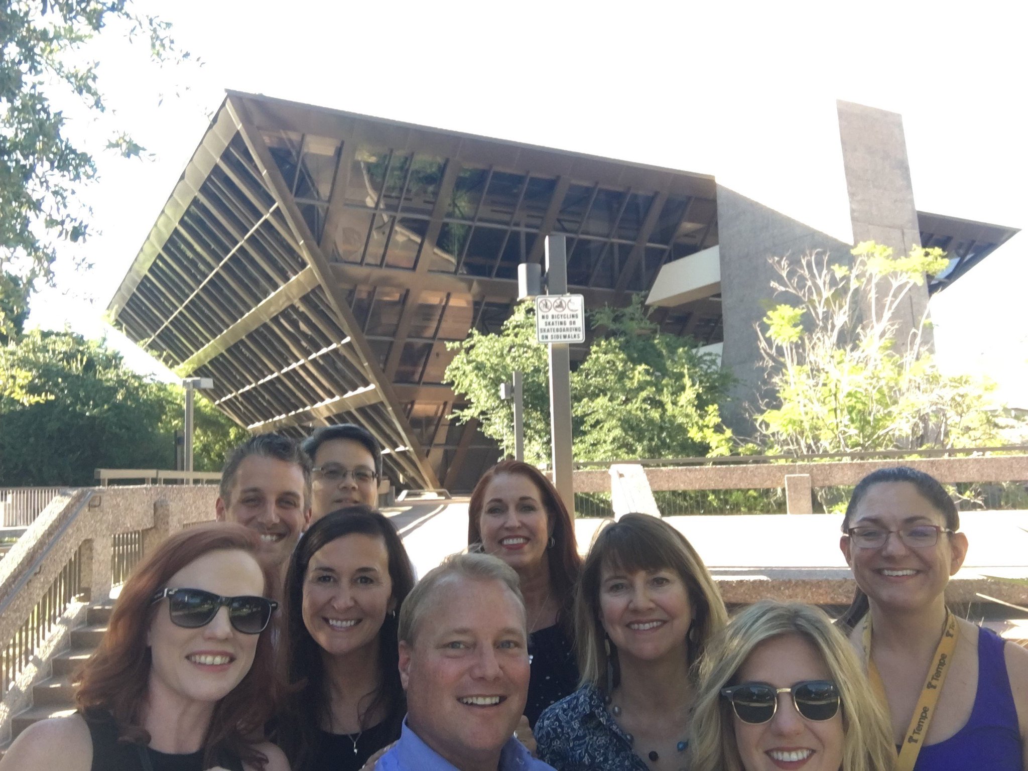 City of Tempe, AZ on Twitter "Tempe staff with Tempe's iconic pyramid