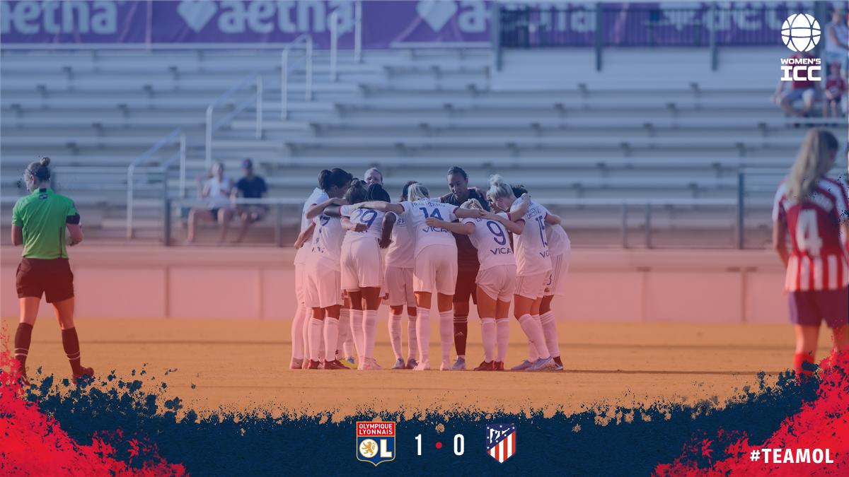 ol__lyonnes's tweet photo. La #TeamOL se qualifie pour la finale de la @iccwomen grâce au but de @WRenard en fin de rencontre face à l'@AtletiFemenino (1-0) ! 👊🔴🔵
#OLAtletico #WICC https://t.co/Vv0swSW1sM