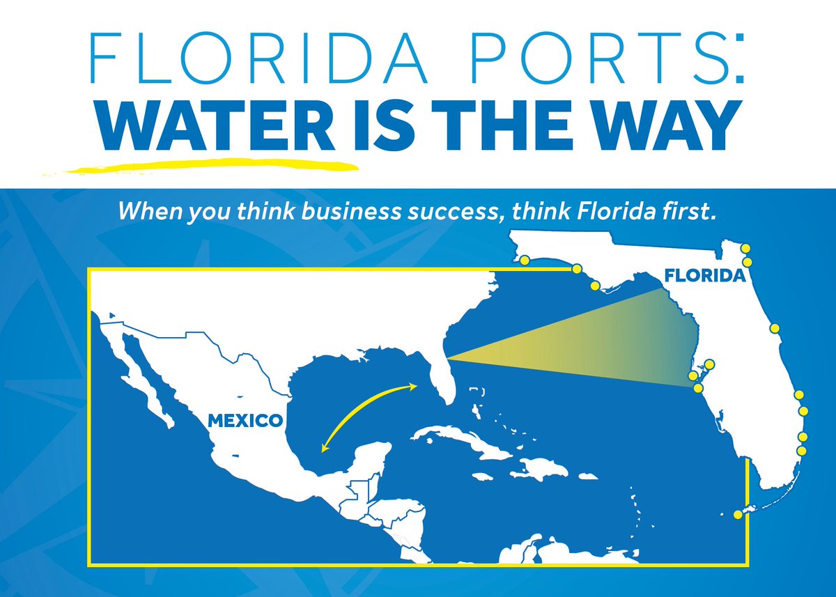 FloridaPorts's tweet photo. #WateristheWay! #FlaPorts https://t.co/KTi4w2HYEU