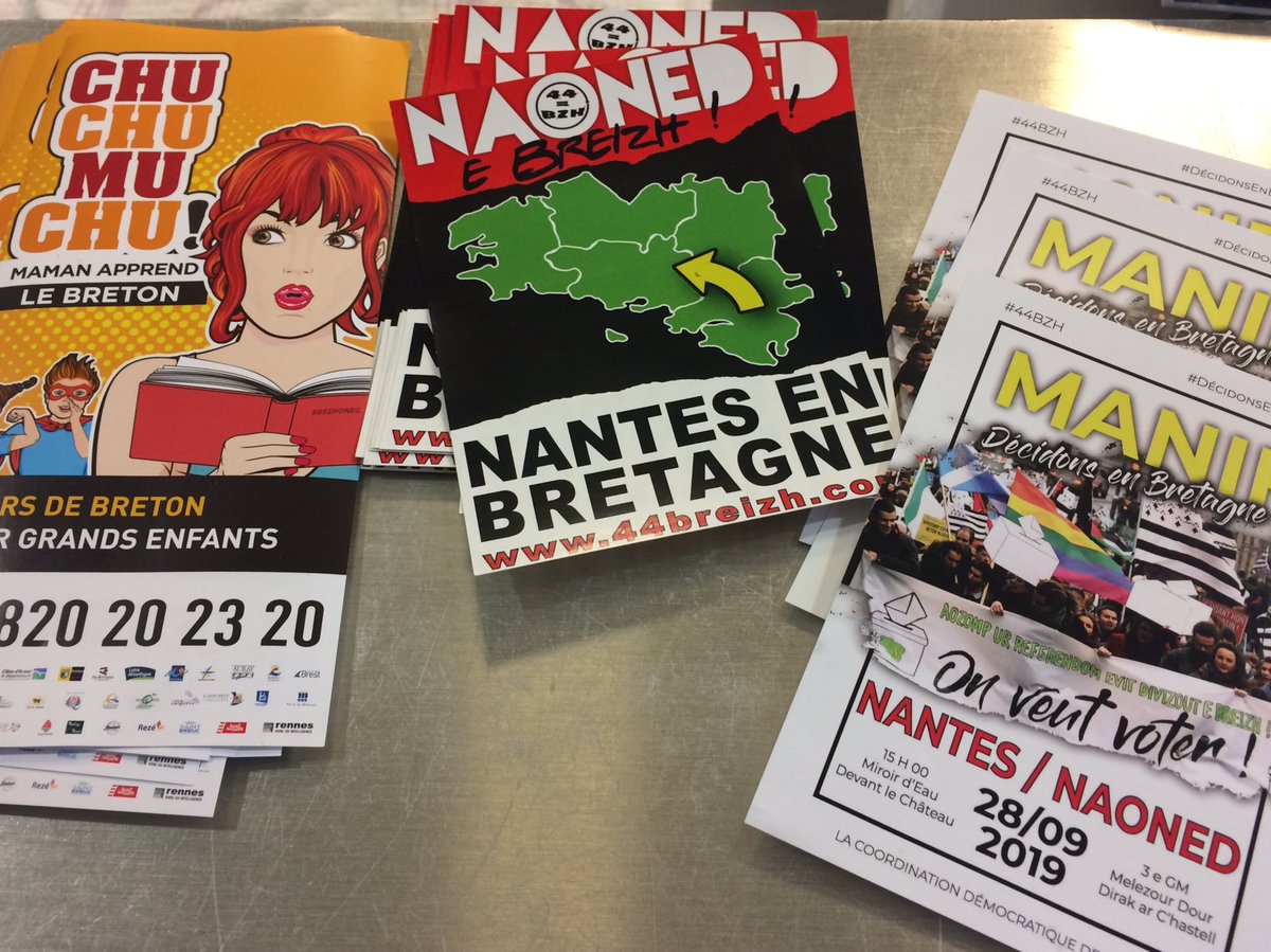 La rentrée approche ! #Naoned e #Bzh ! Là manif pour l'unité de la #Bretagne et le droit de décider aussi ! Arabat ankouaat ! #bzh #bzhg