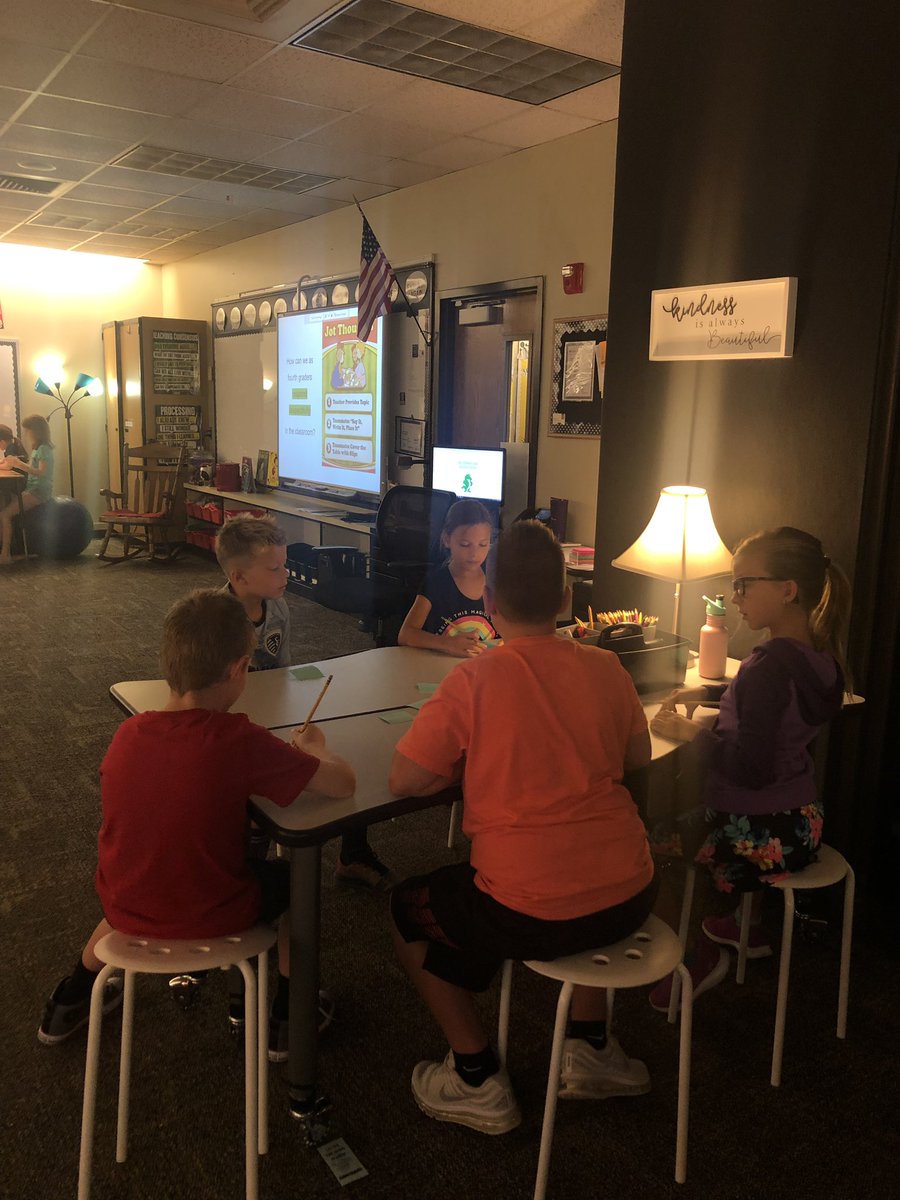Uc4thG's tweet photo. #jotthoughts to discuss classroom expectations #insidecircleoutsidecircle to develop classroom mission statement #kaganaded @Union_Chapel @ParkHillSchools https://t.co/LlB0gLSPGf