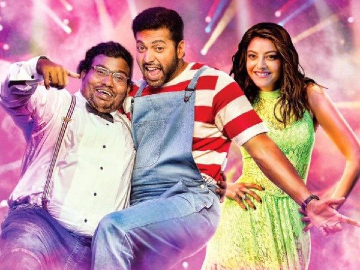 SsSarukshanth's tweet photo. An amazing entertainer movie #Comali @actor_jayamravi @yogibabu_offl @MsKajalAggarwal vera level team😉😉 srilankan theaters housefull #FDFS #ComaliFromToday #ComaliReview #YogiBabu #BiggBossTamil3 https://t.co/kpmMxH7uUY
