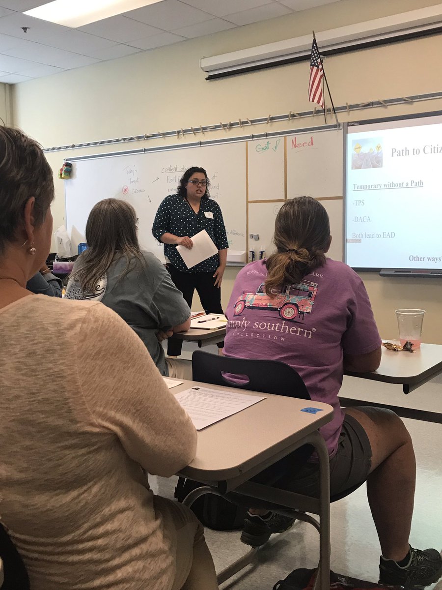 KarenHollar1's tweet photo. Fantastic presentation at  #WorldView2019 from Stacey Diaz and Teresa Palma. “One of the most important things in the 1st 10 days of school is to create an inclusive environment. Relationships and Trust are key.” So True!! @CabCoSchools @PalmaTeresa13 #CCS_MTSS https://t.co/vtKQzp1lv7
