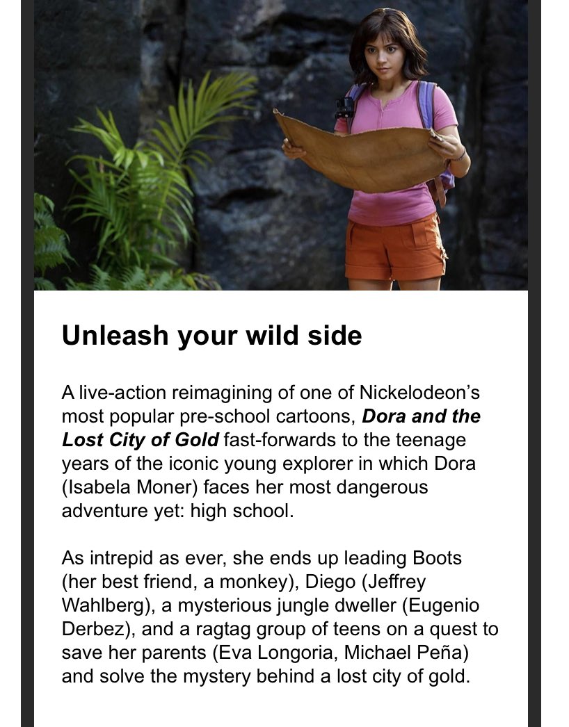 Do kids still watch Dora the Explorer?? I fee like that was a 90s and 00s children’s show mostly... correct me if I’m wrong. — #DoraMovie #SwiperNoSwiping
