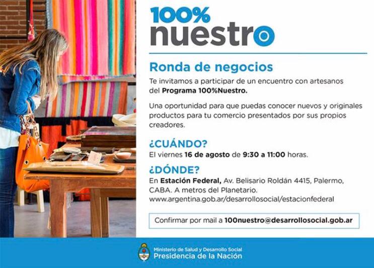 Mañana, Ronda de Negocios de Artesanias, en #EstacionFederal - interesados en participar escribir. +info abajo. <a href="/MatiasKelly/">Matías Kelly</a> <a href="/juanmoray/">juan mora y araujo</a> @CeciCecihermida