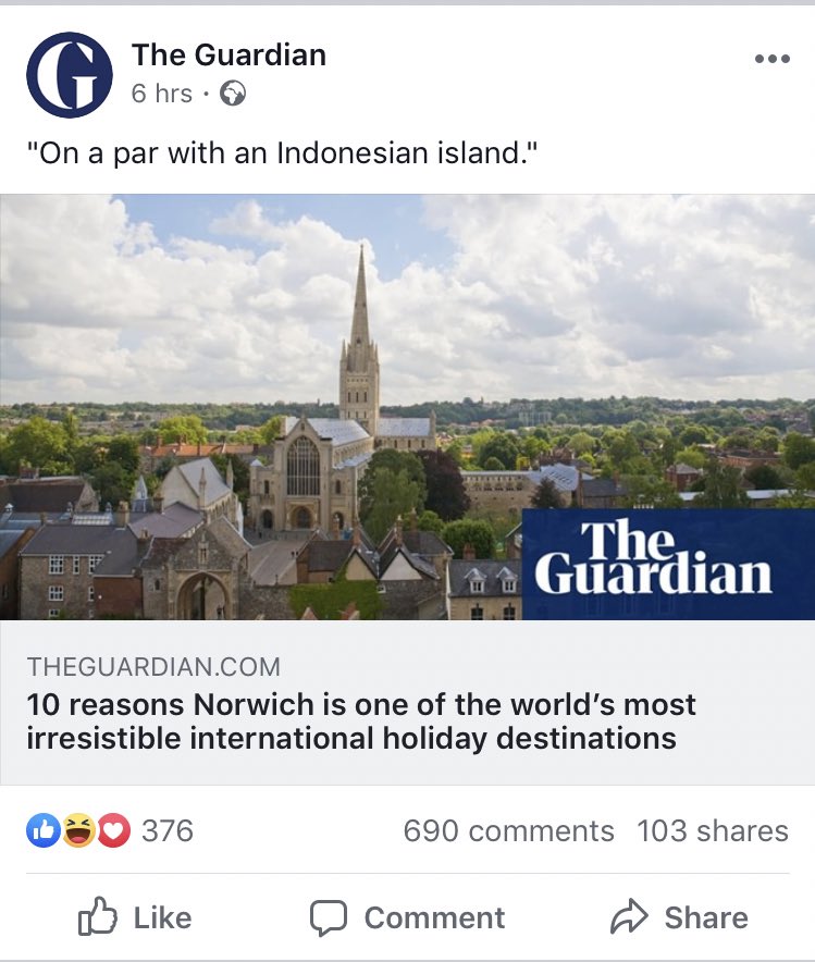 indiealexx's tweet photo. imagine you’re going on an amazing holiday at an indonesian island with your family and your mum cancels it to go to norwich https://t.co/ujYnlYLqD1