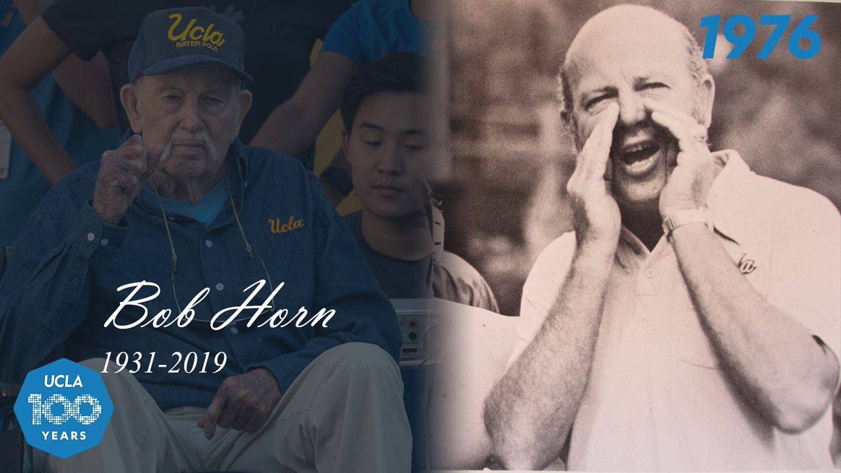 UCLAhousing's tweet photo. In 1976, UCLA Waterpolo Coach, Bob Horn, was inducted into the US Waterpolo hall of fame! May his legacy live on for future generations to come! 🤽👏 #UCLA100 #UCLAwp https://t.co/kqascFywuv