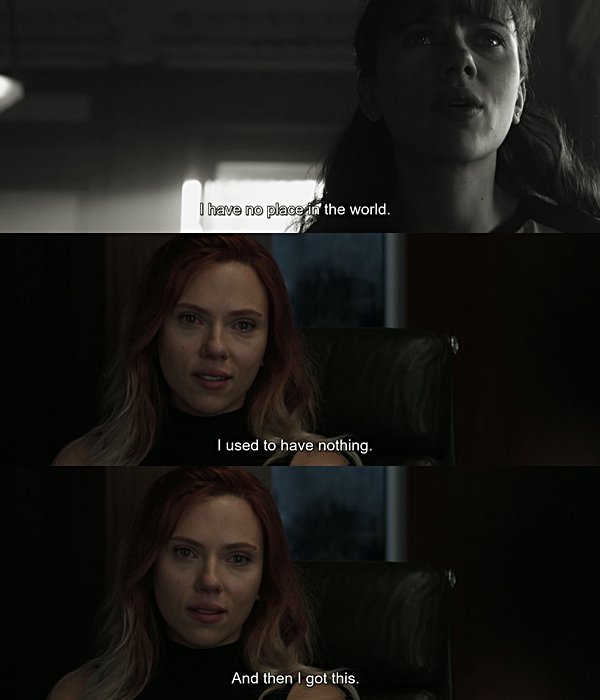 badpostbwidow's tweet photo. She found her place in the world. 
Her family. ❤

#NatashaRomanoff #BlackWidow #Avengers https://t.co/RvwwvpBE7o