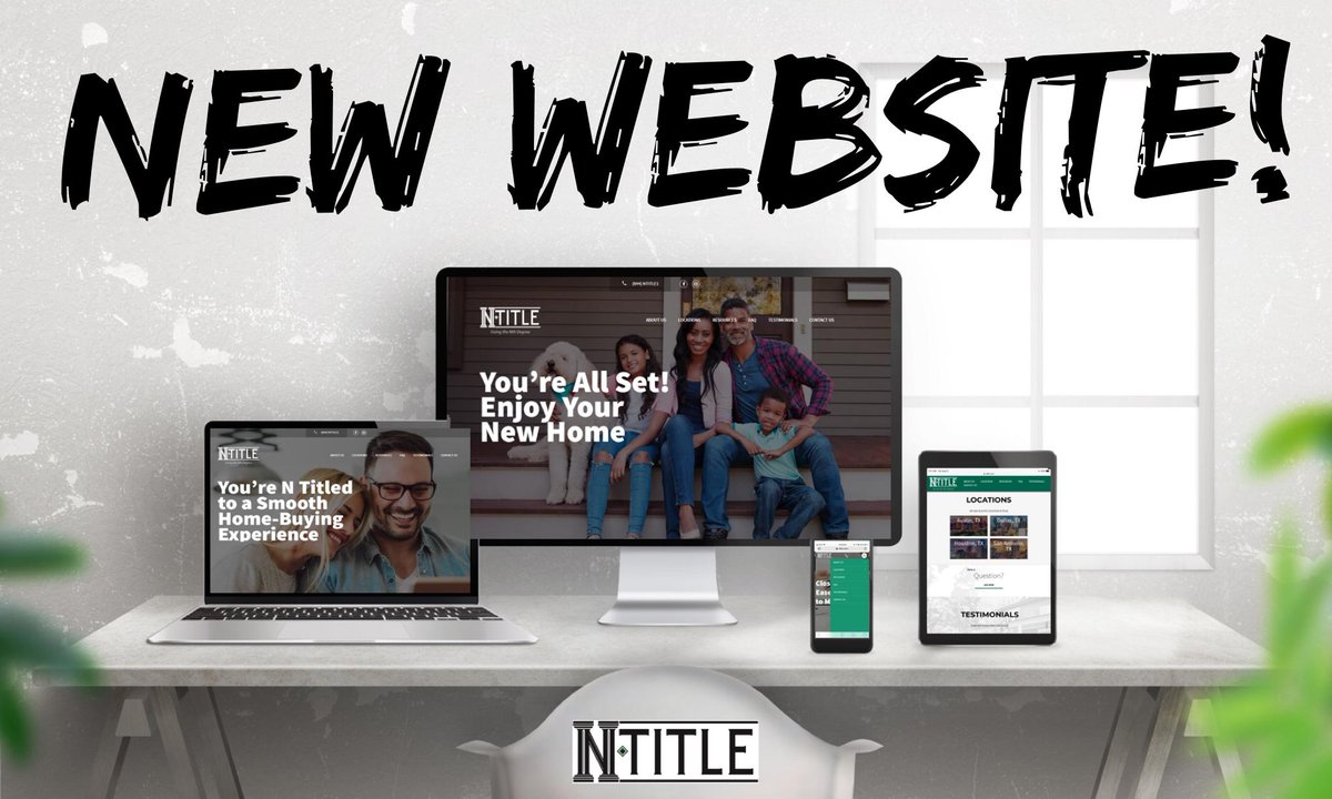 ChesmarHomesTX's tweet photo. ๐๐๐๐Our sister company, @NTitle16, has a brand spankin' NEW website!!! Check it out to learn about their services, locations & team members. Click below โฌ๏ธโฌ๏ธโฌ๏ธ
https://t.co/zn4NBsC4We
#chesmarhomes #newhomes #ntitle #closingday #website #marketing #yipee https://t.co/XZmlA9jYbR