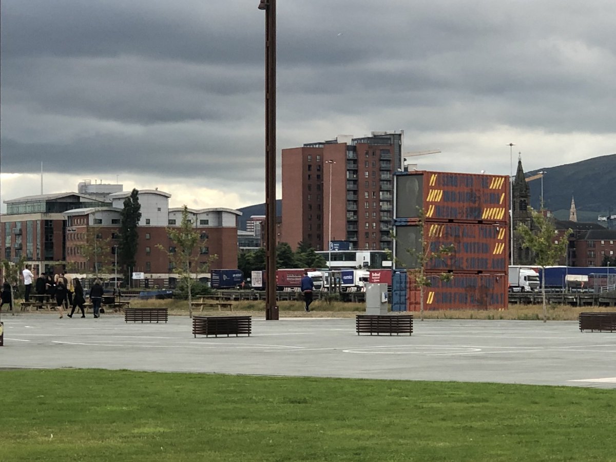 Launch Night for @dumbworldltd ‘All The Things We Are’ at the Titanic Slipways. 🎉 It’s amazing. #EmbracethePlace #riverbox #MaritimeMile @TFL_Belfast @ArtsCouncilNI @NITouristBoard @BelfastHarbour @TitanicBelfast