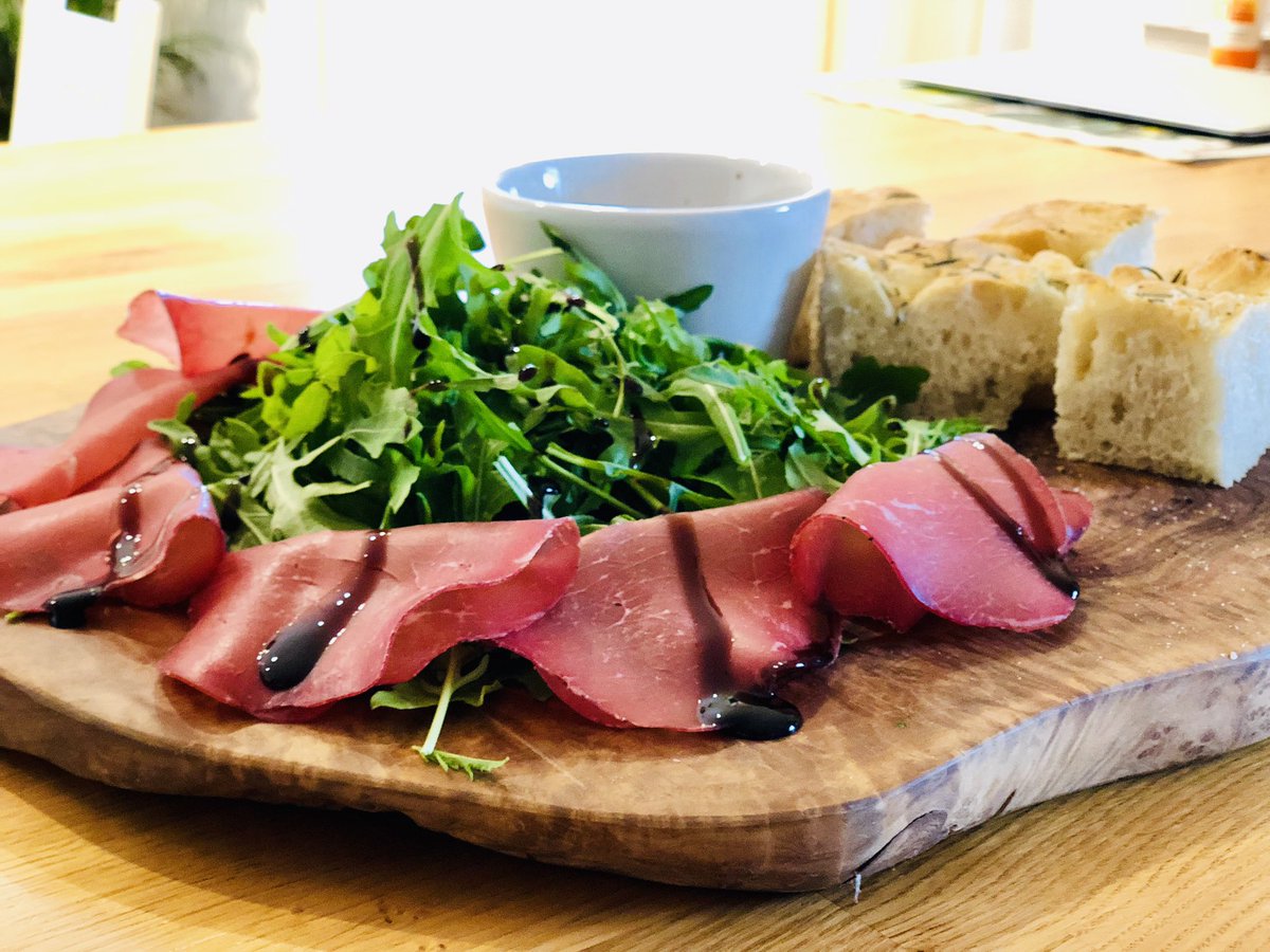 smokenfire2's tweet photo. Hot smoked sirloin with blue cheese, and a cold smoked bresaola marinaded in Birch syrup from out good friends at @PennineBirch https://t.co/h9jTplX6yn