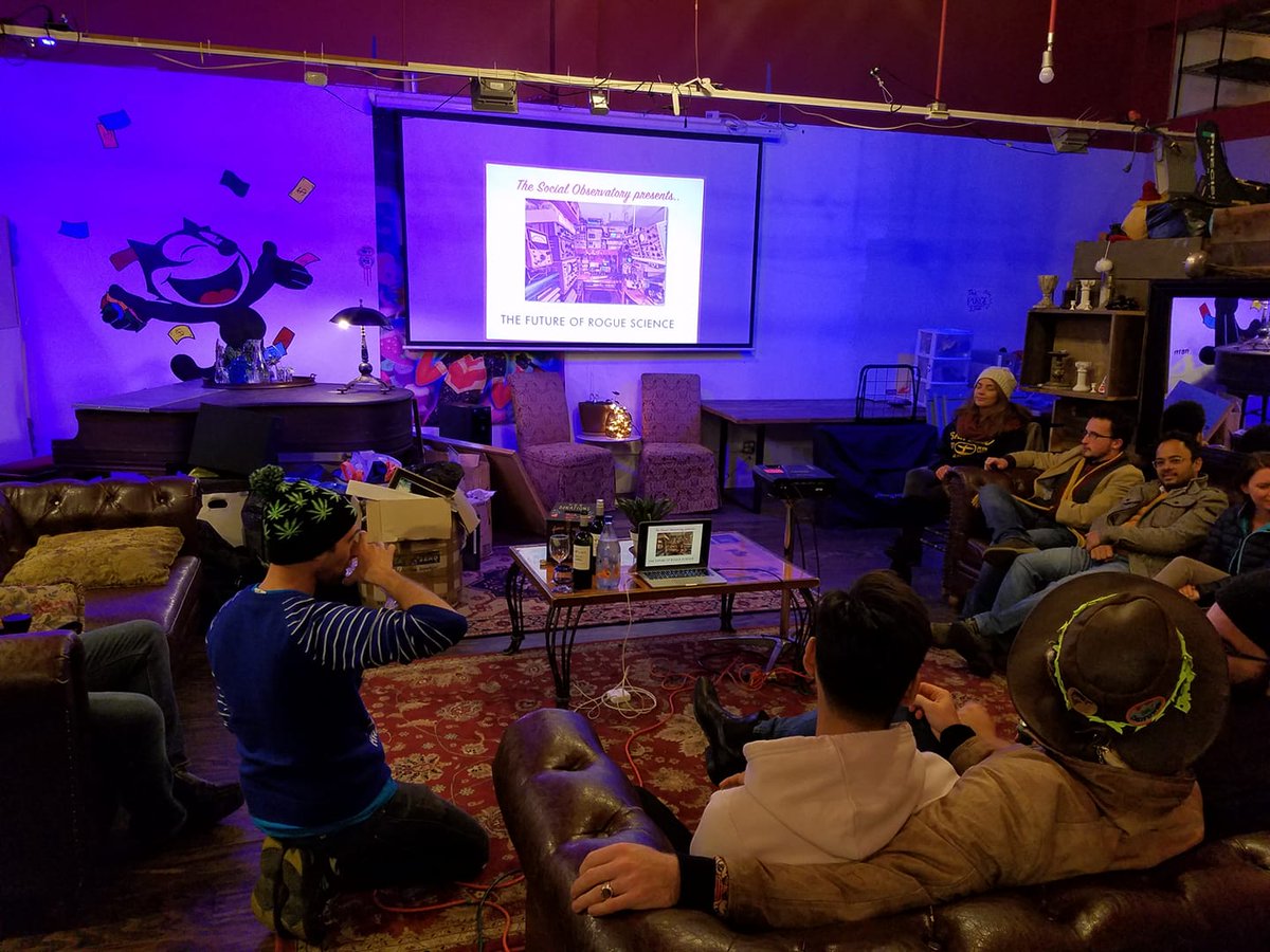 redvichotel's tweet photo. Would you live in an immersive experiment? β "Social Observatory Salon: The future of #roguescience" at the Red Victorian #experimentalhotel #socialsciencehotel #socialobservatory #haightst #experimentalspaces https://t.co/5mwahou5ly