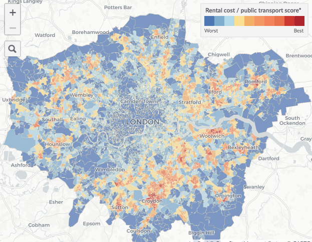 Zoopla's tweet photo. Want to know the best value areas for travel connections? Check out our interactive map: https://t.co/qiLpLzTRz6 #transportconnections #property https://t.co/IlP3HL090B