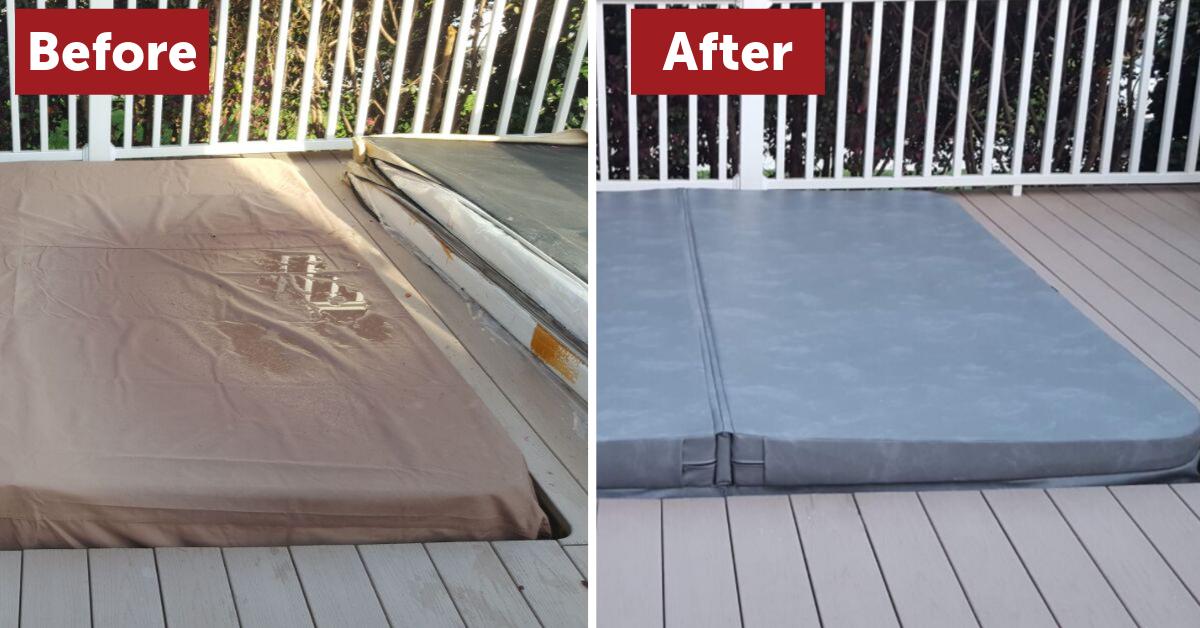 TheCOVERGuy's tweet photo. A new #HotTubCover can completely change the look of your backyard! 😍 Check out this before and after!
Shop covers >> 🛒 https://t.co/cJMIBELwqr

#TheCoverGuy #SpaCovers #BackYardBlast https://t.co/86maNbEHRJ