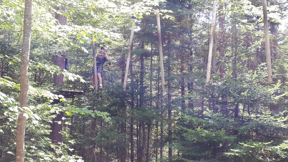 JillBARoss's tweet photo. Well, @ryanrross survived his first ever #treego experience. Abigail rocked hers. 🌲♥️ https://t.co/0UEStttjZQ