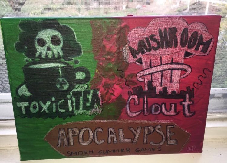 atomicalyssaa's tweet photo. posting this one more time since the finale is tomorrow!! let’s go toxicitea!! #breakthestreak!! #ssgart #smoshsummergames #ssgiveaway https://t.co/i7r3raDtu2