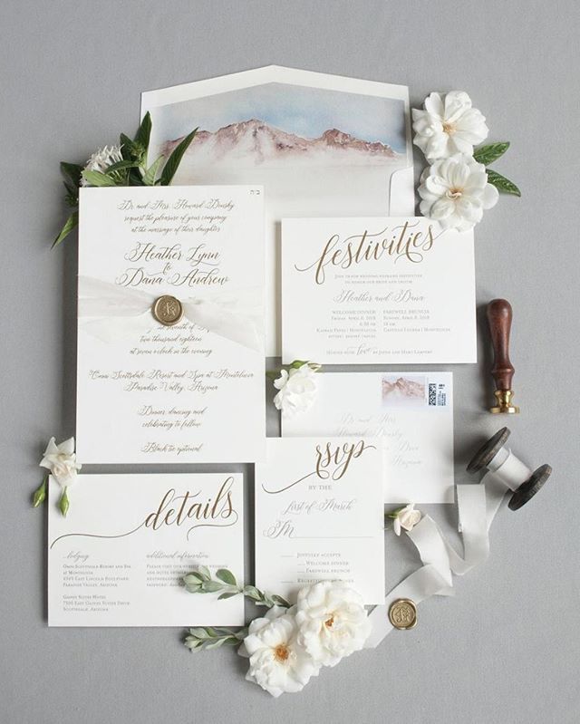 Your invitation is the first glimpse your guests have at your wedding. It is the perfect opportunity to set the tone for your big day!⁣ Invitation: @victoriayorkdesign | Photo: @breanna_jackson | Planner: @vcweddingsandevents ift.tt/31KPDEH