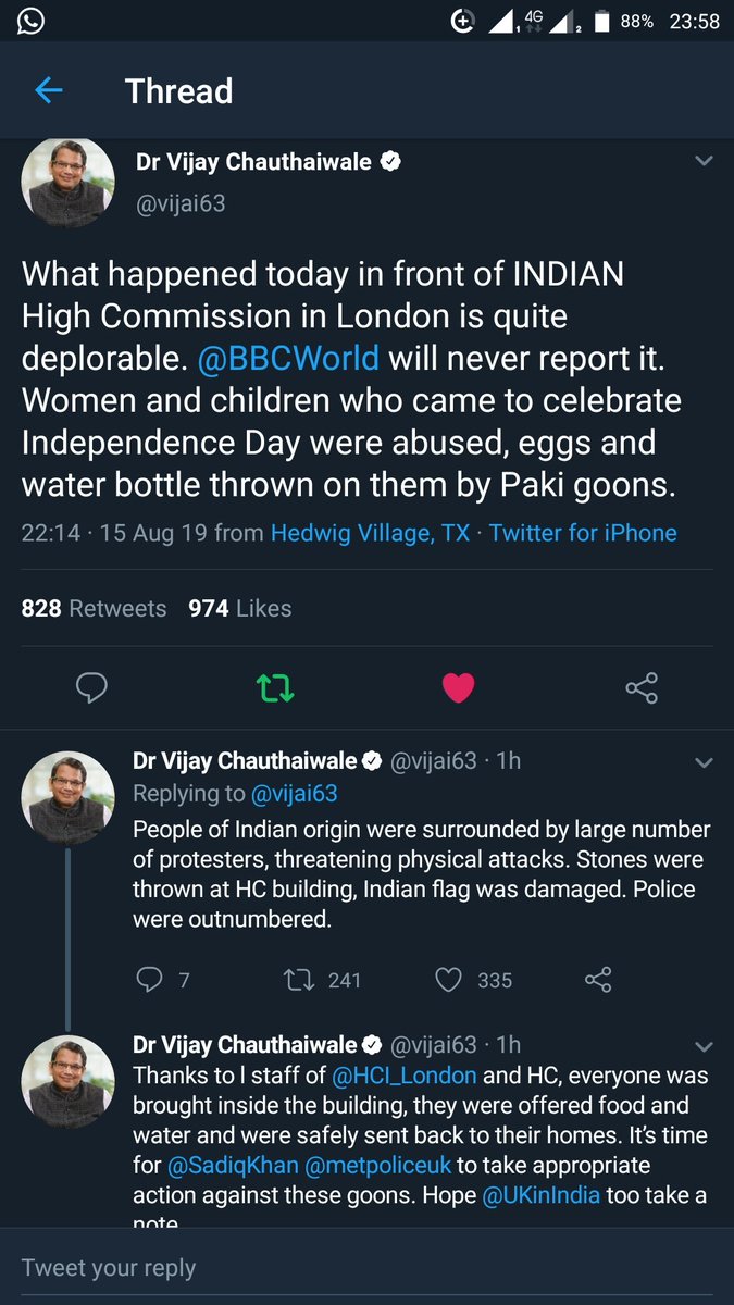 rammarathe9's tweet photo. @reema_omer now it is time to send back @UN from #Kashmir
#BycotBBC for fake news coverage.
They have not covered today's incident in London
Independent Media Communicator 🇮🇳
#सजगनागरिक #rammarathe9 #ResponsibleNationalist https://t.co/NgQbNfca9t