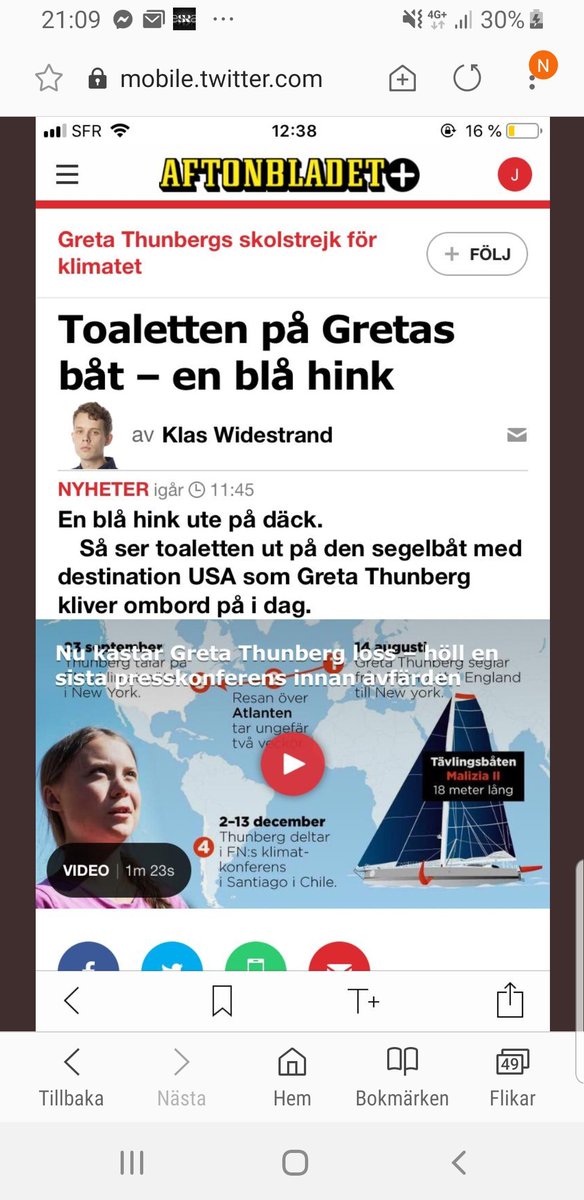 För ett år sedan började Greta skolka.
I dag skiter hon i en blå hink.
Låt det här bli en varning för alla kids som inte tar skolan på allvar