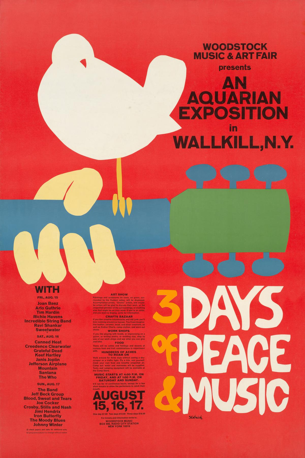 #Onthisday 50 years ago, more than 400,000 people gathered on a dairy farm in upstate New York for the Woodstock Music and Art Fair. 🕊️✌️🎸 #Woodstock50 📸Arnold Skolnick. Woodstock Music and Art Fair, 1969.