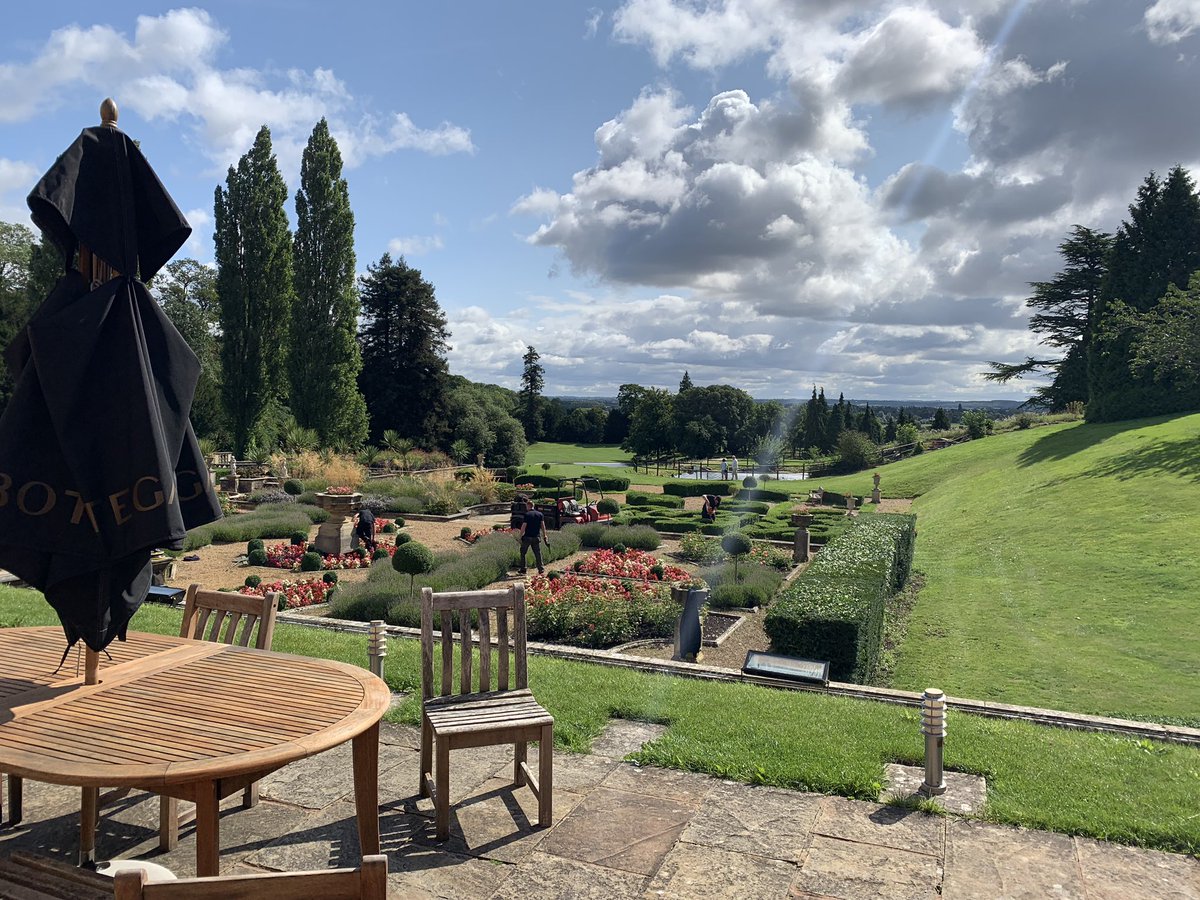 Beautiful Weather this morning, to make the most of meeting on the gorgeous terrace at Hallmark Hotels, The Welcombe Golf Club #Meetings #Events #TeamBuilding #Views Jude Ellis