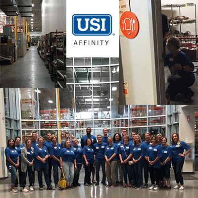 USIAffinity's tweet photo. #USIGivesBack is underway! The @USIAffinity Dublin team was hard at work last week volunteering with @Mid_OHFoodbank. Their efforts, and those of volunteers like them, help the organization assist 2,000 families each month. #WhyUSI https://t.co/ZQ6J03ny3K