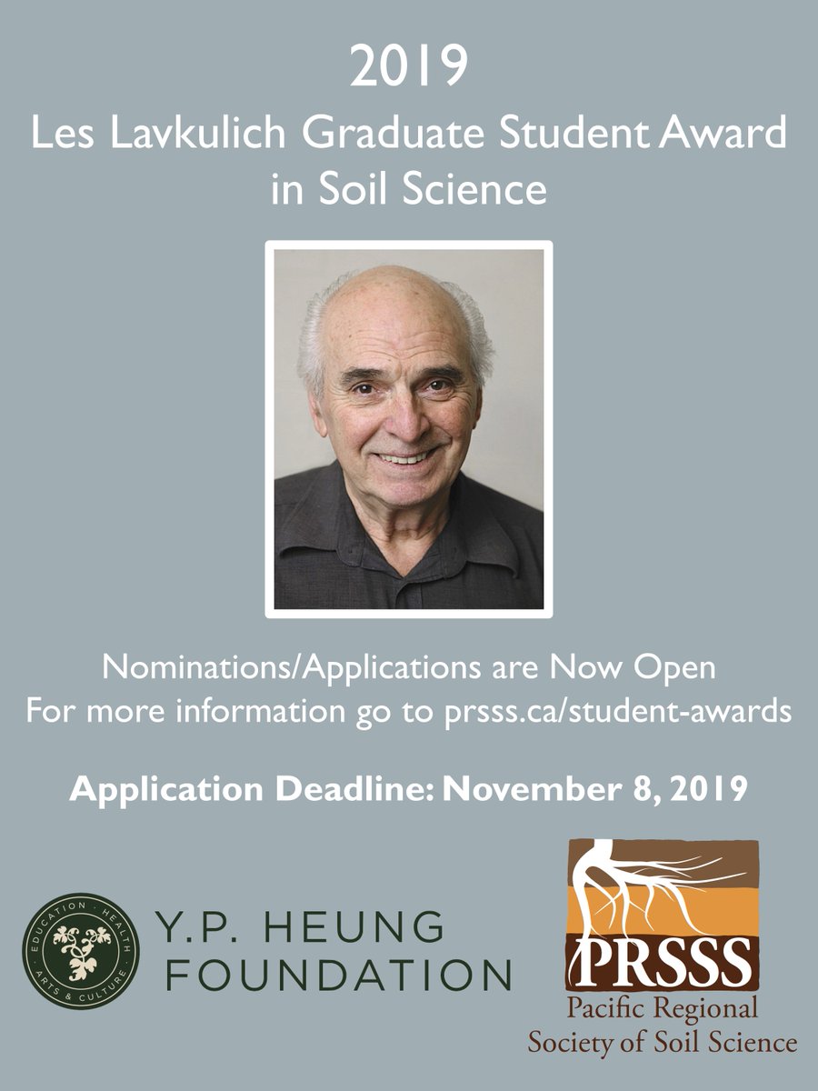 thePRSSS's tweet photo. The #PRSSS is excited to announce that applications for our undergraduate and graduate student awards are now open!
https://t.co/ZGPoRyG7MQ
#studentlife #soil #scholarship https://t.co/bKO4Ap1wXm