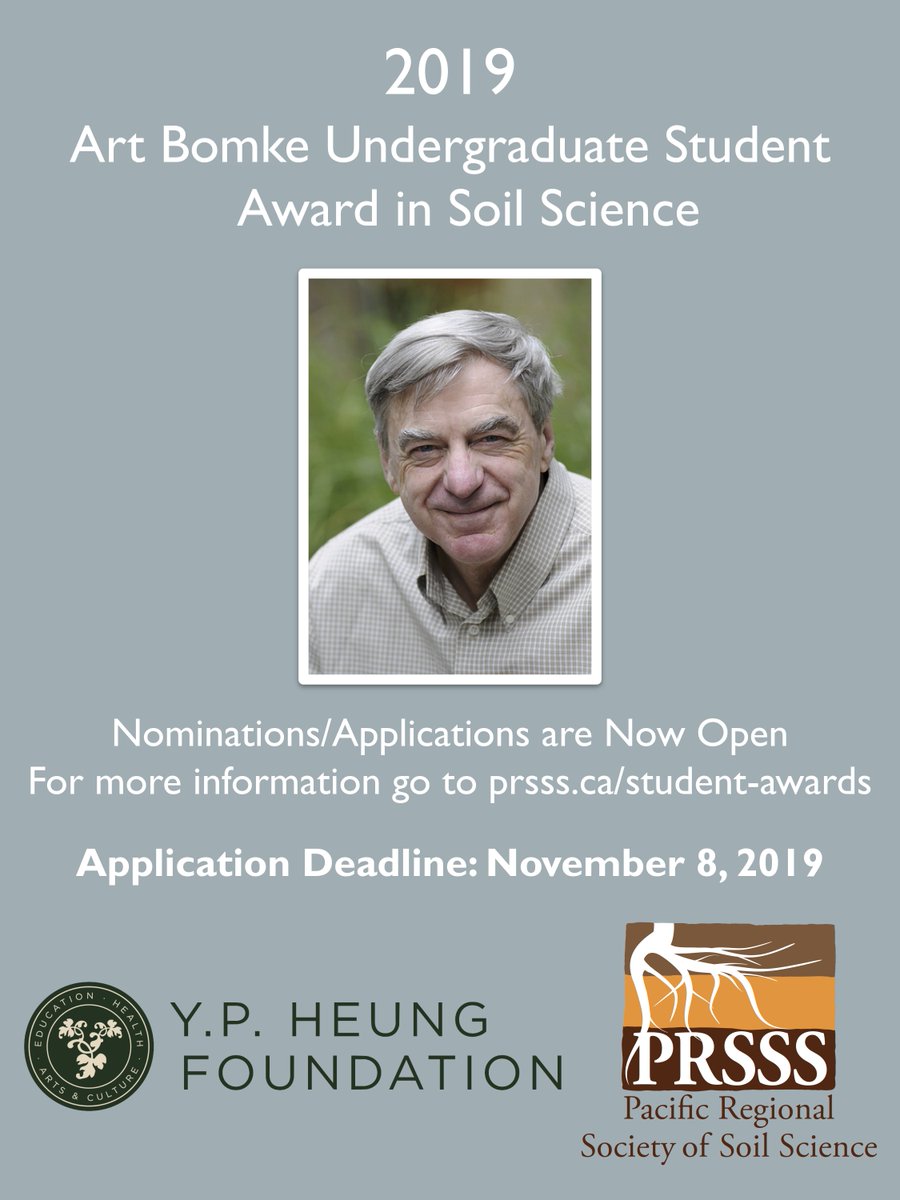 thePRSSS's tweet photo. The #PRSSS is excited to announce that applications for our undergraduate and graduate student awards are now open!
https://t.co/ZGPoRyG7MQ
#studentlife #soil #scholarship https://t.co/bKO4Ap1wXm