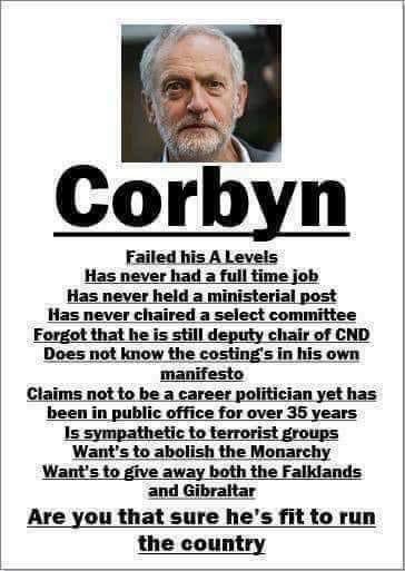 RightManage's tweet photo. @Anna_Soubry @joswinson Is Jeremy Corbyn for real? Can anybody take him seriously as a Caretaker Leader? @berniespofforth @BorisJohnson @RichardWellings @john4brexit Not a Chance....@Nikkipage44 @nickyharley @WendyvanFrank1 @julesSunbeam https://t.co/Pb4qk66xOr