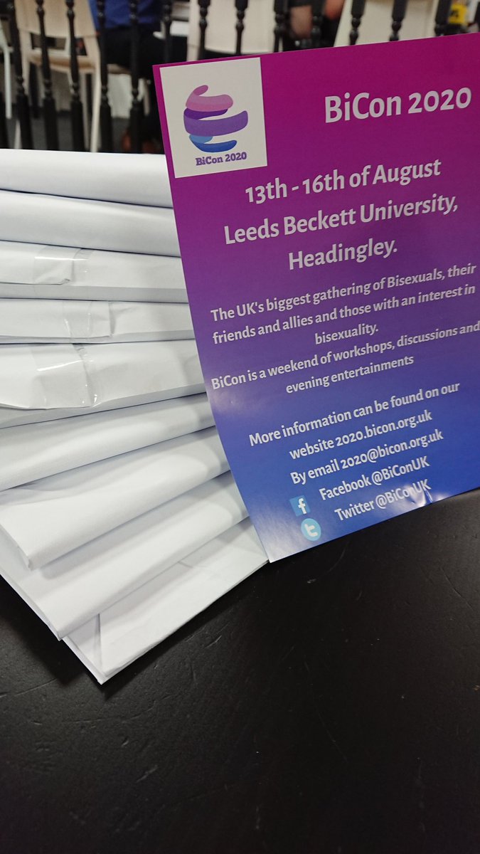 BiConUK's tweet photo. We have leaflets for BiCon 2020 and have been getting some ready to send out.
If you have somewhere to give them out please send us a message and we will post some to you.
#bitwitter #BiCon2020 #Bisexual #leaflets #BiCon2019 #BiConUK
#Bievent https://t.co/qY1bvs6BVU