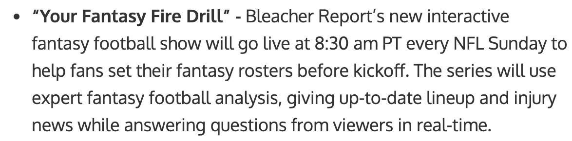 TheMattCamp's tweet photo. 🚨ANNOUNCEMENT🚨
I’m hosting “Your Fantasy Fire Drill” for @brgridiron this season in VEGAS at @CaesarsPalace every Sunday morning during the season at 11:30 Eastern/8:30 Pacific.

Our first preseason show is next Thursday. Stay tuned for more info. 

https://t.co/PSeBOjQTiW https://t.co/PDiIDJVZLQ
