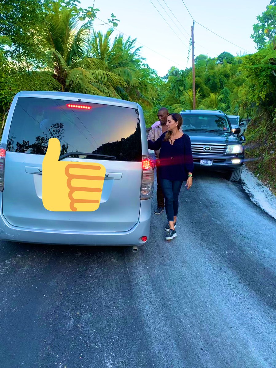 annmarievazja's tweet photo. Checking out mi likkle caarpet in #MooreTown specifically in #BarryHill. Thankful for the road improvements cause the horrible conditions mashing up our vehicles especially those of the taximen who up & down them all day #EastPortland ๐ฏ๐ฒ๐๐ผโค๏ธ https://t.co/MVAvwlG4cv