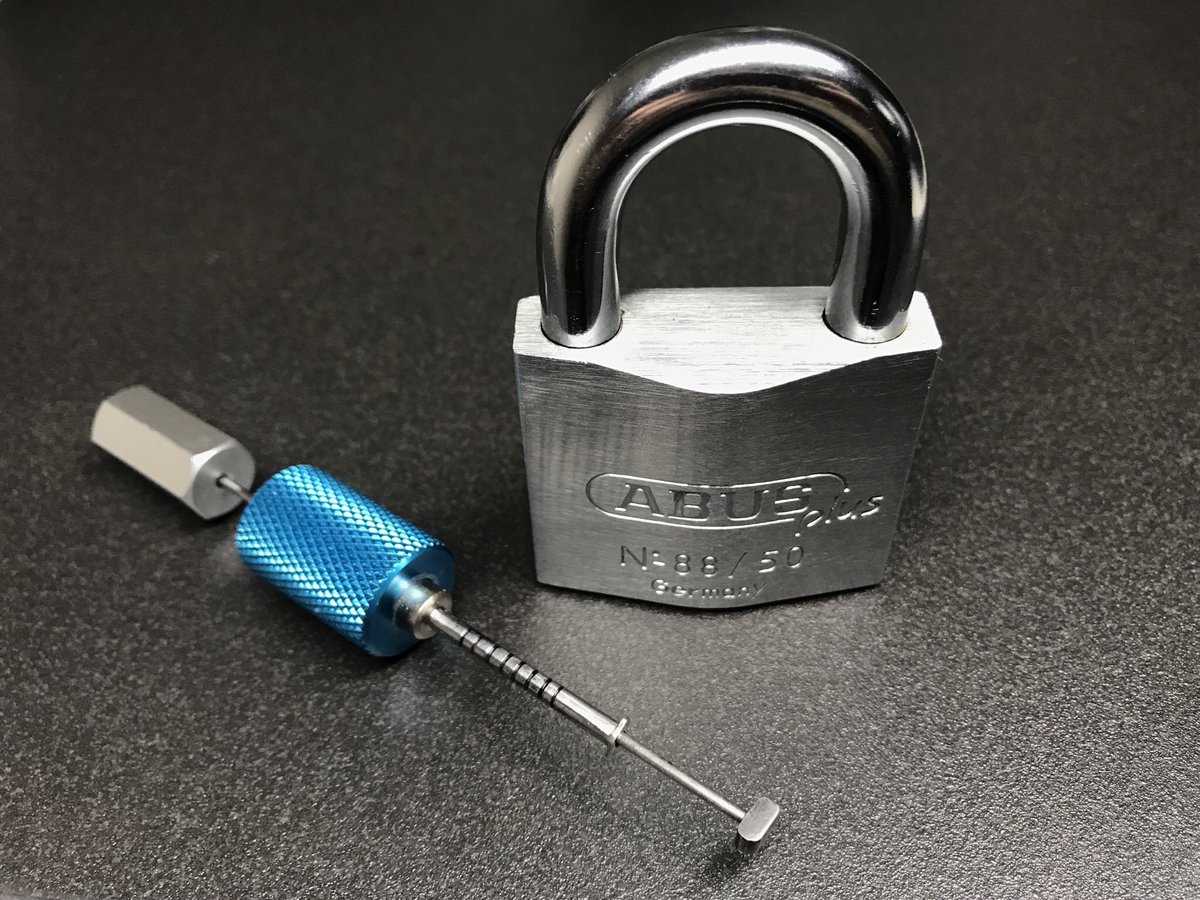 Just made my own Abus Plus pick, from an old Chinese rear tensioning disc detainer pick - meant to do this for ages but <a href="/dazevers1/">daz evers</a> inspired me to do it with his latest version 😁👍