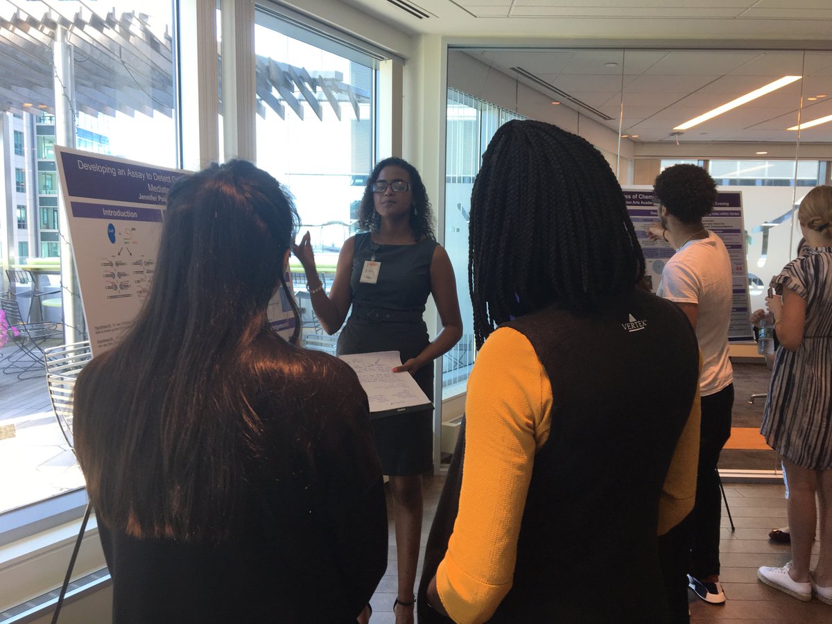 Great student poster session ⁦@VertexPharma⁩ demonstrating how much the 40 ⁦@BostonSchools⁩ interns learned during their #summerinternships! #youthemployment