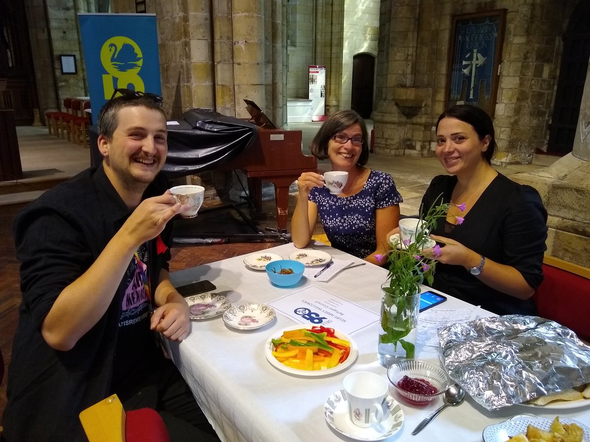 selby_abbey's tweet photo. What would a big anniversary celebration be without a community tea party? It was lovely to welcome some of our local charities into the Abbey to celebrate #selby950. A good time had by all!
#selbyabbey #selby #teaparty https://t.co/gDn4eBzUA9